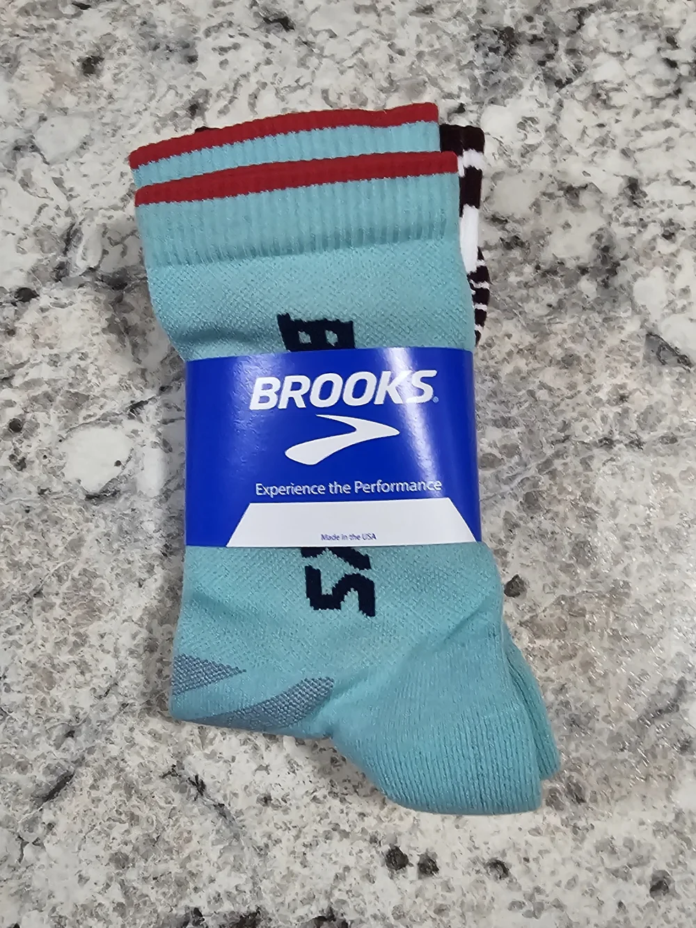 Brooks Performance Running Crew Socks MD Cushioned Breathable 2pk Made In USA